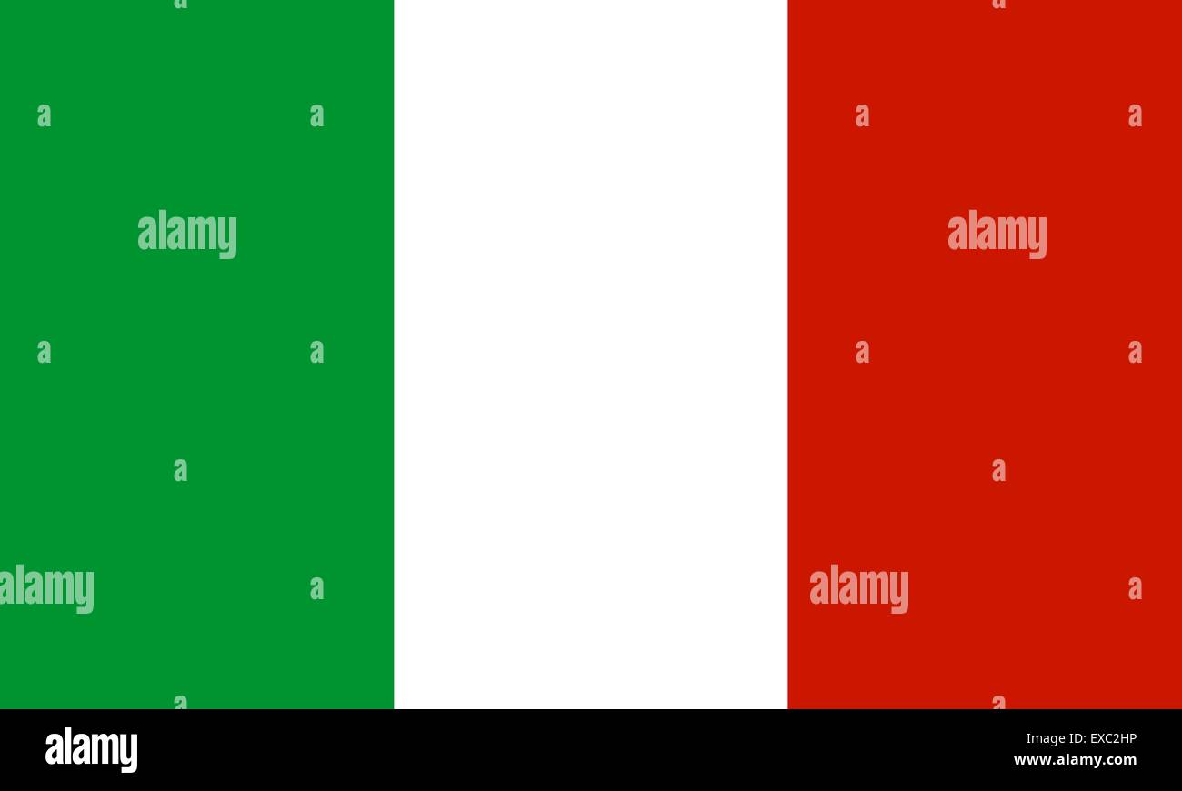 Bandiera italiana Illustrazione Vettoriale