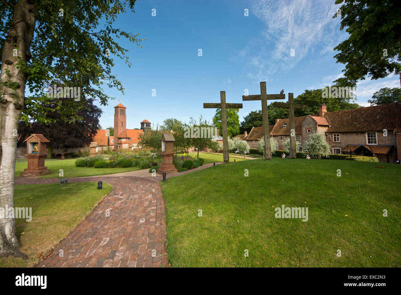 Giardini del Santuario Foto Stock
