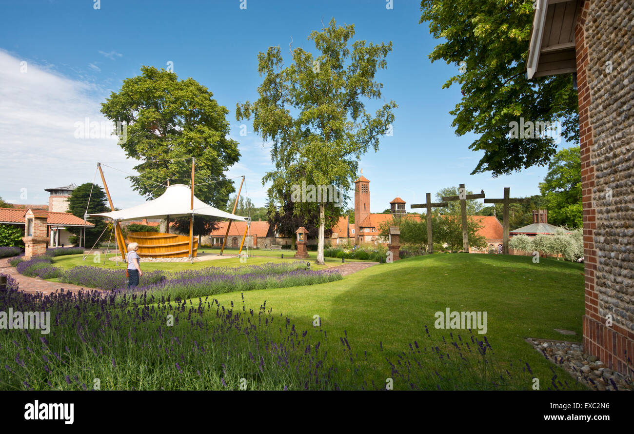 Giardini del Santuario Foto Stock