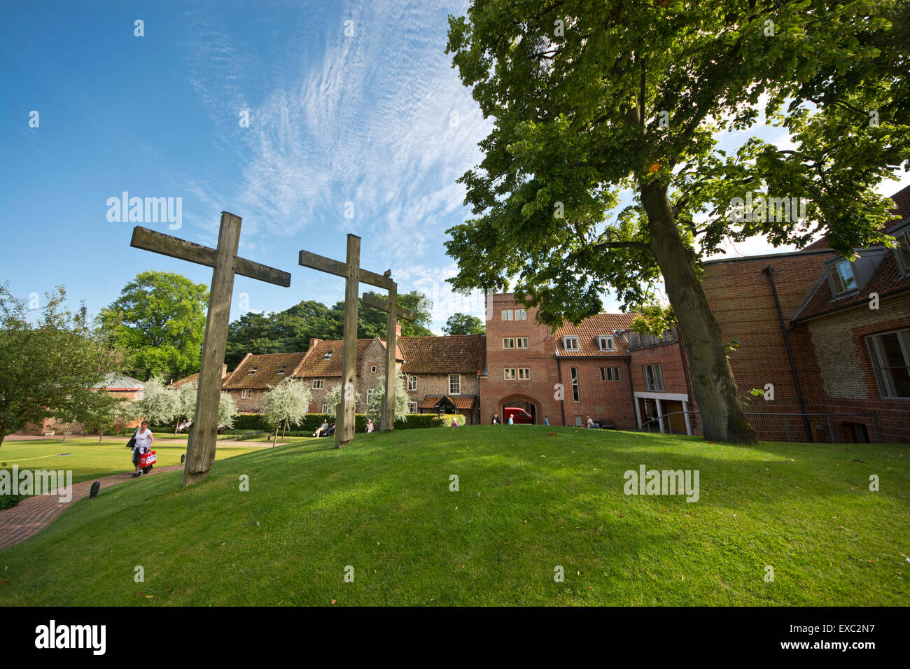 Giardini del Santuario Foto Stock