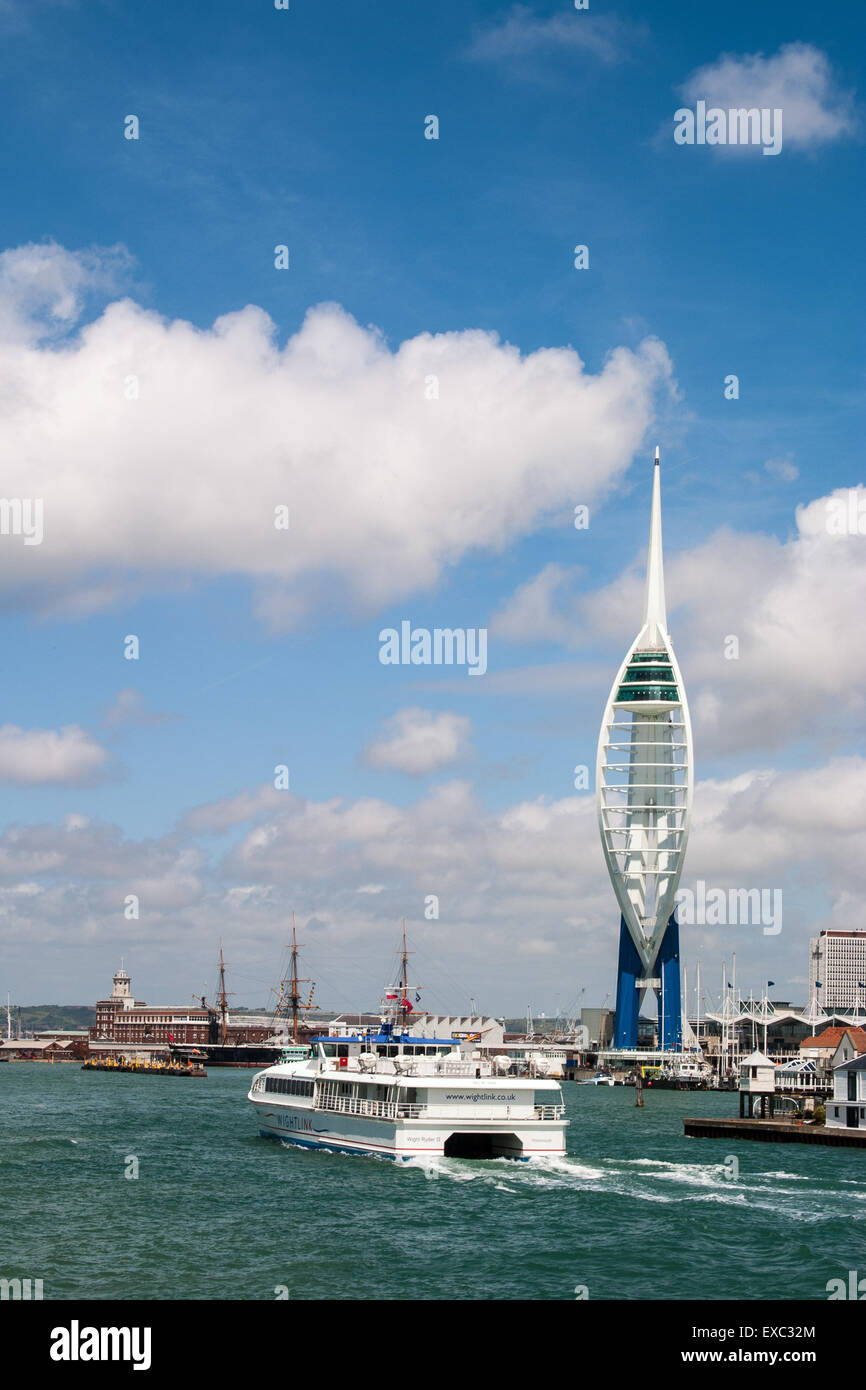 La Spinnaker, il porto di Portsmouth, Regno Unito Foto Stock