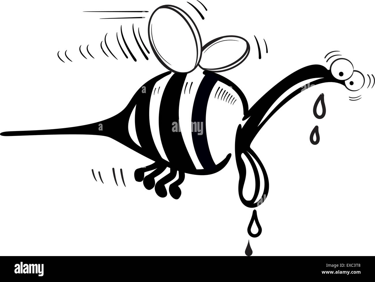 ape sta volando Illustrazione Vettoriale