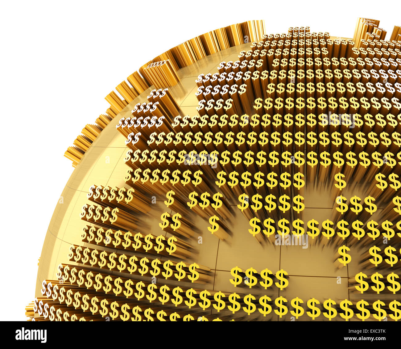 Money World, close-up su Europa Foto Stock