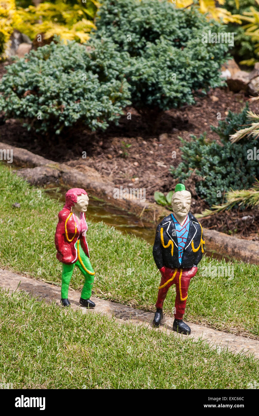 Godshill Model Village, Godshill, l'Isola di Wight, Regno Unito Foto Stock