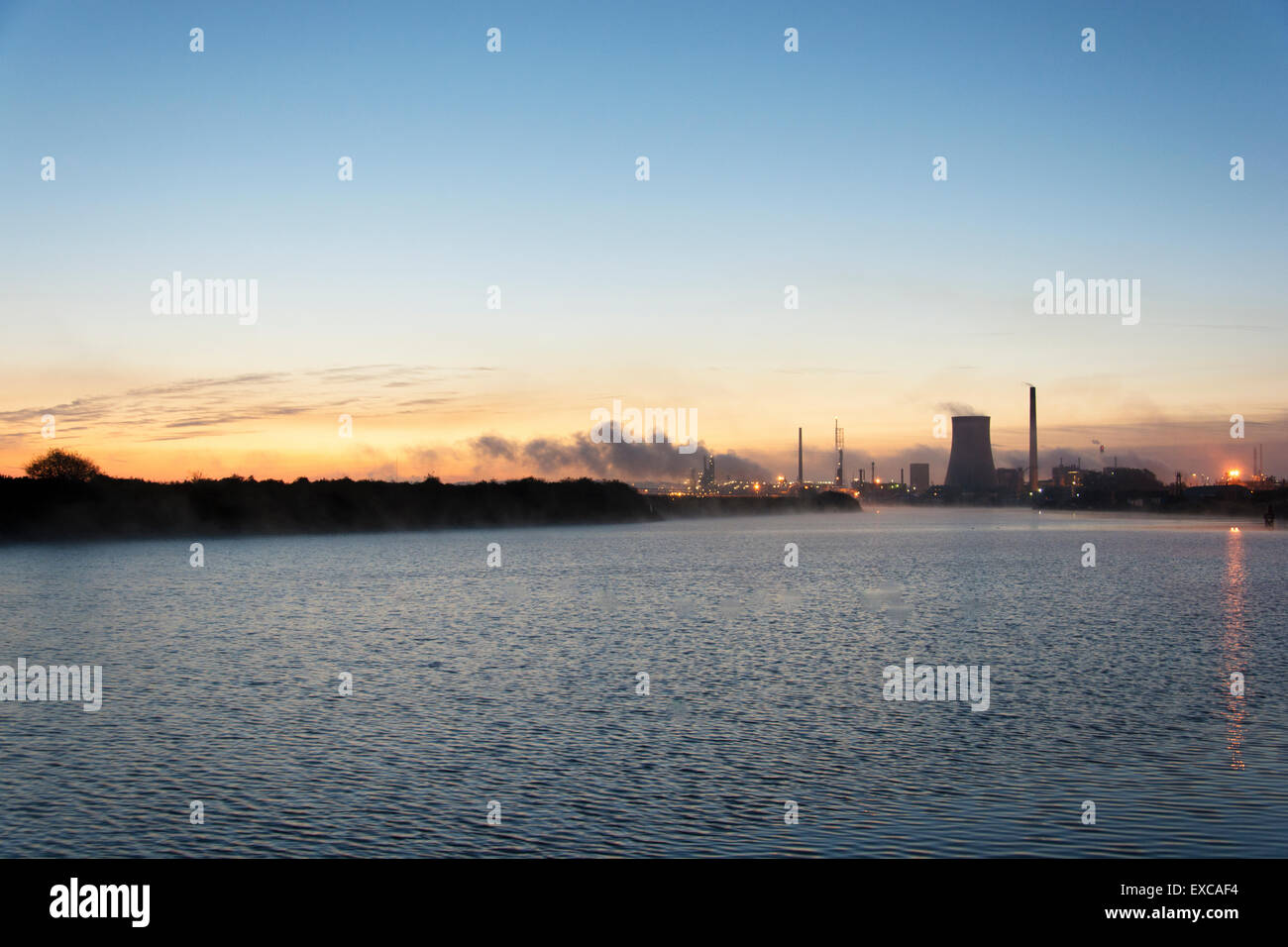 Raffineria Stanlow è una raffineria di petrolio Foto Stock