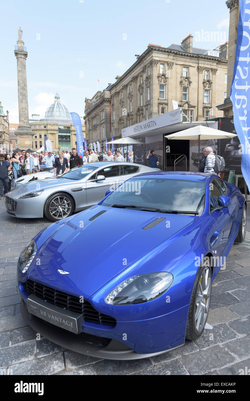 Aston Martin Vantage il NE1 Newcastle Motor Show salone auto 11 Luglio 2015 Foto Stock