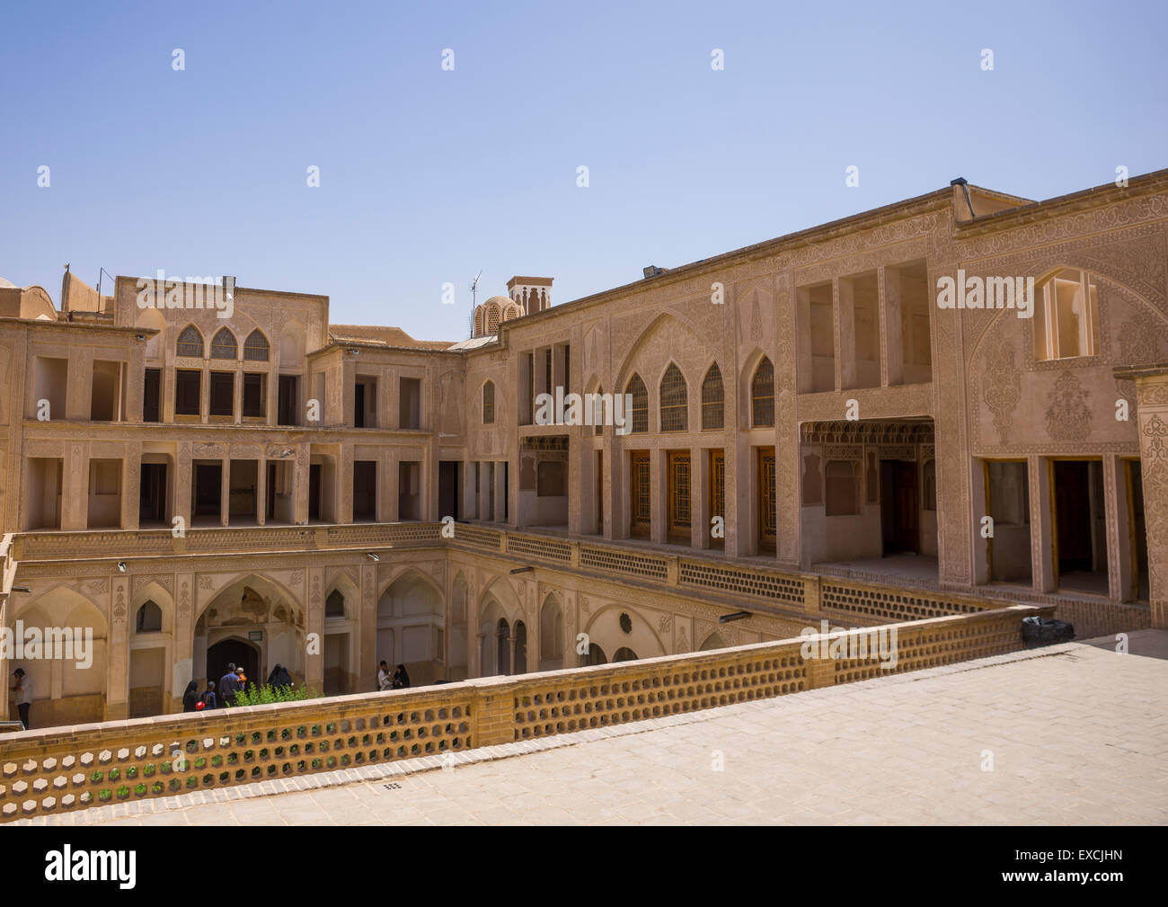 Abbasian casa storica, Provincia di Isfahan, Kashan, Iran Foto Stock