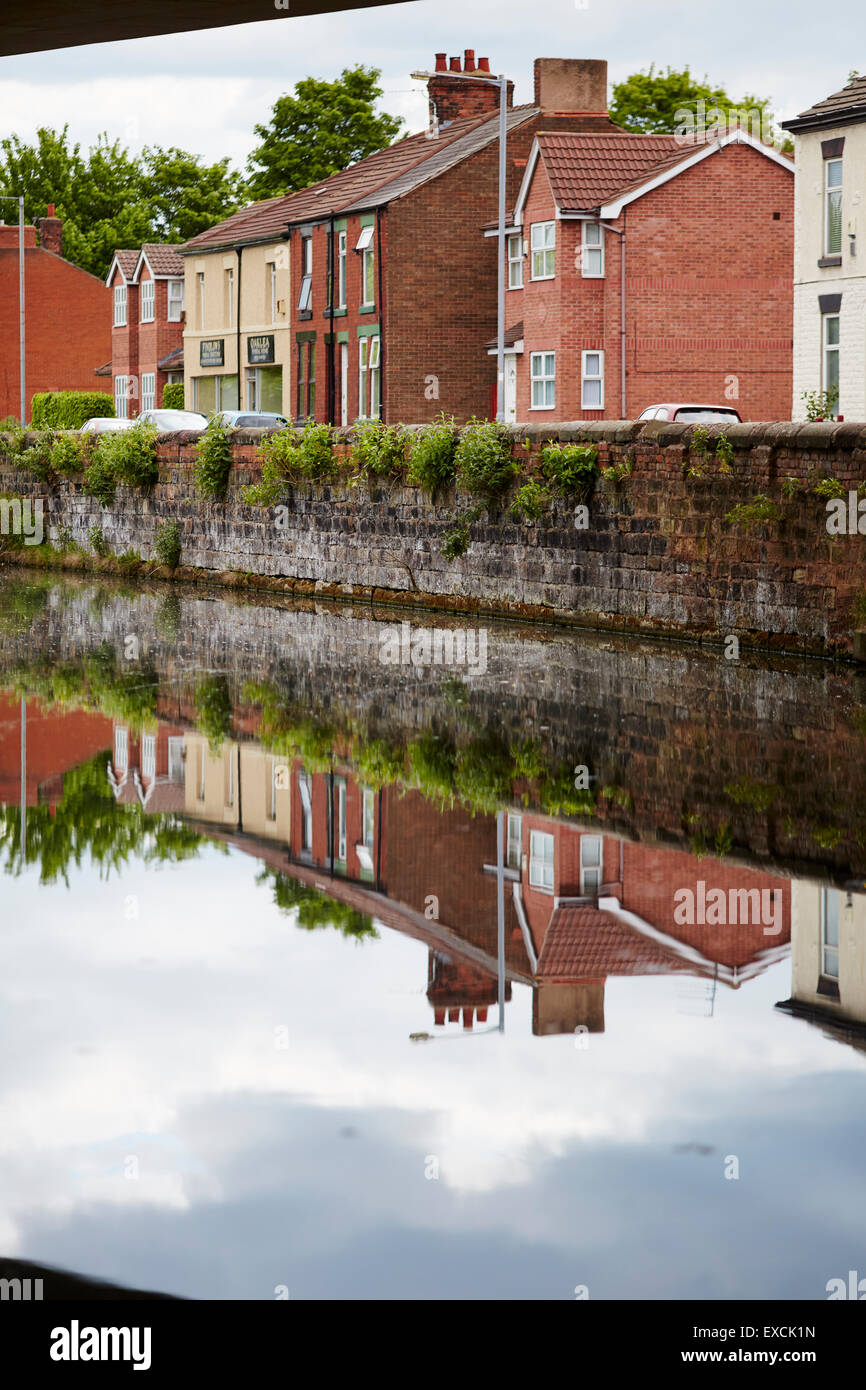 Runcorn è una città industriale e un carico porto in Halton, Cheshire, Regno Unito. Foto Stock