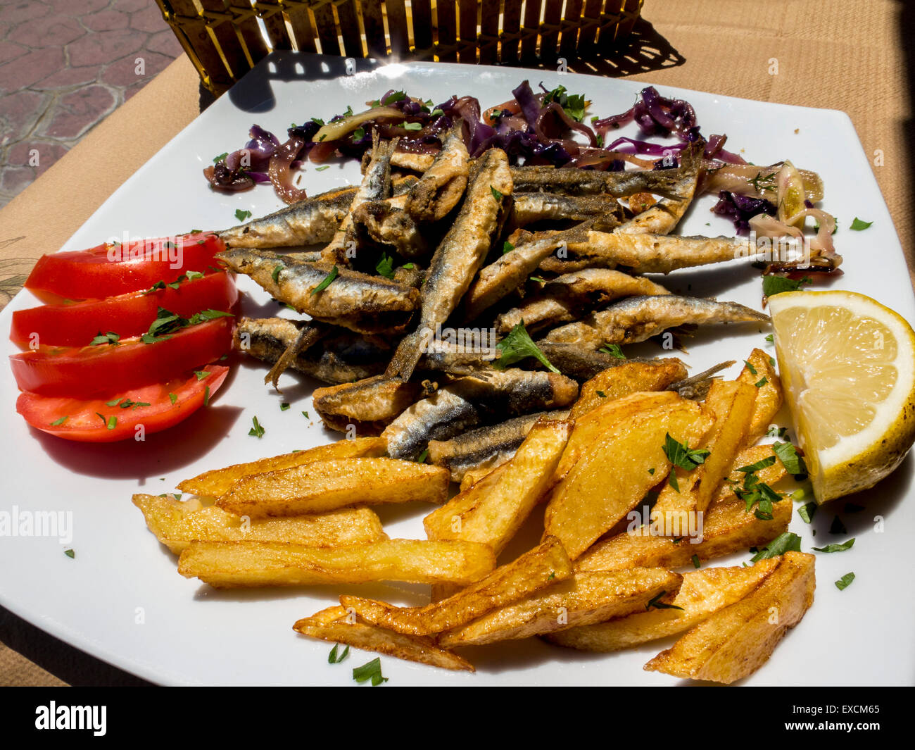 Patitiri Città Vecchia Alonissos  Grecia bianchetti e trucioli Foto Stock