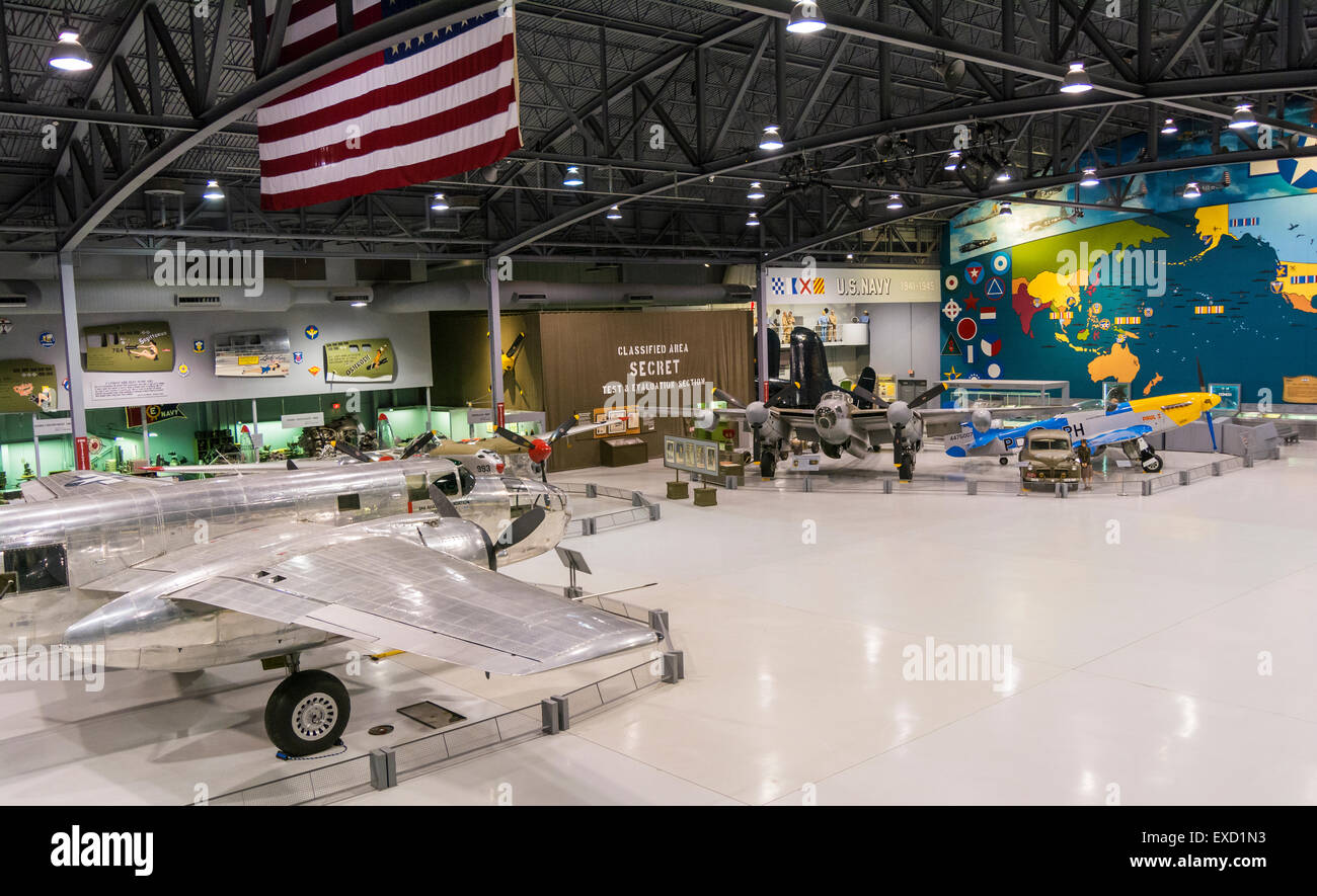 Wisconsin, Oshkosh, Experimental Aircraft Association, EAA AirVenture Museum, Eagle appendiabiti della guerra mondiale II Aeromobili Foto Stock