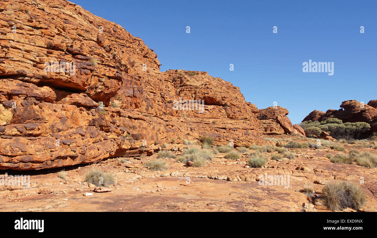 Il paesaggio di Kings Canyon, Entroterra Australiano Foto Stock