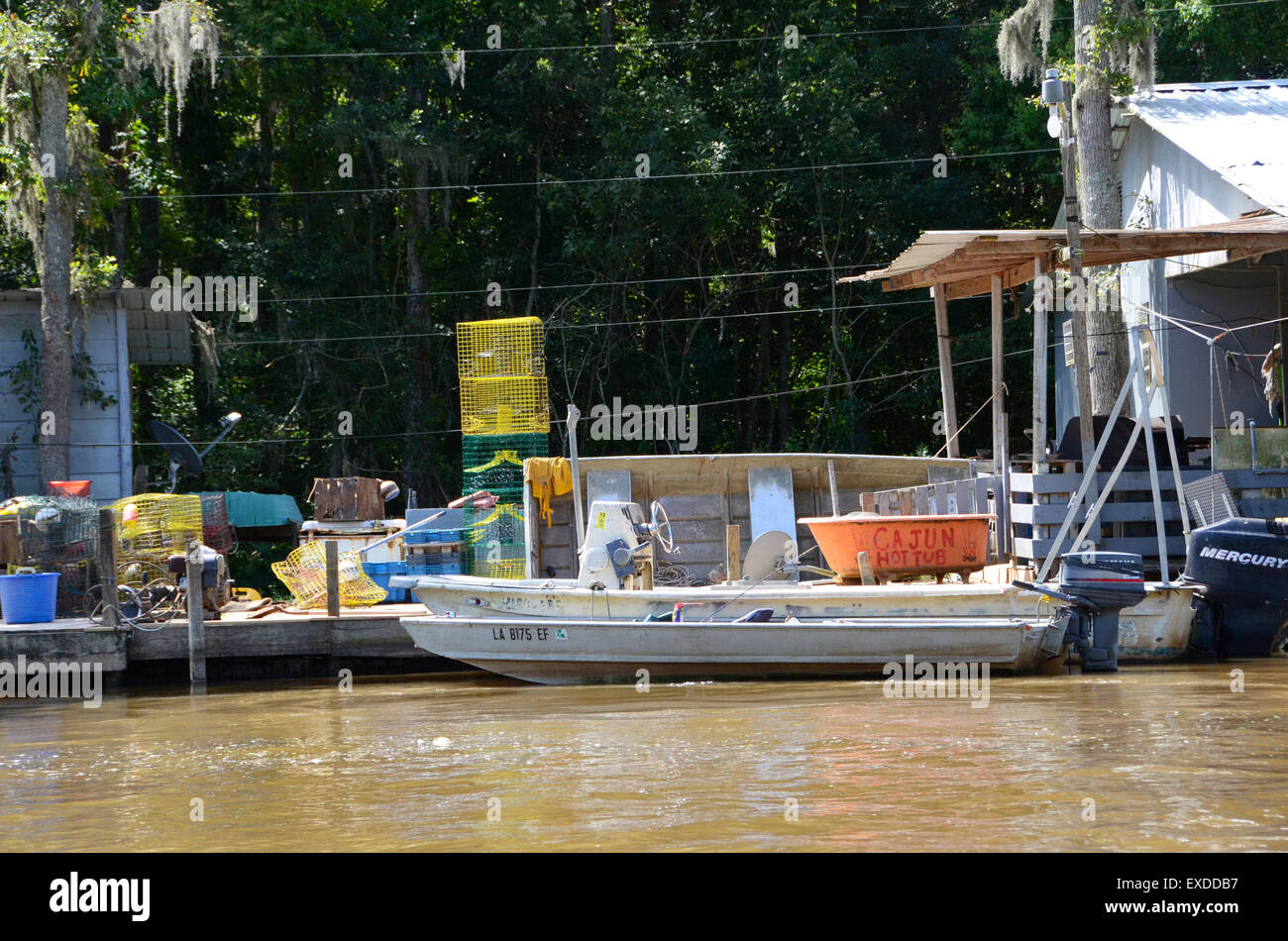 Cajun vasca calda bagno Louisiana Swamp Pearl River bayou new orleans Foto Stock