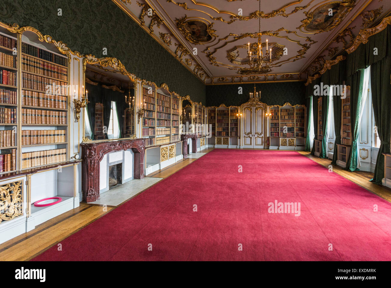 Camera in Wrest Park Mansion House, nei pressi di Silsoe, Bedfordshire, Inghilterra Foto Stock