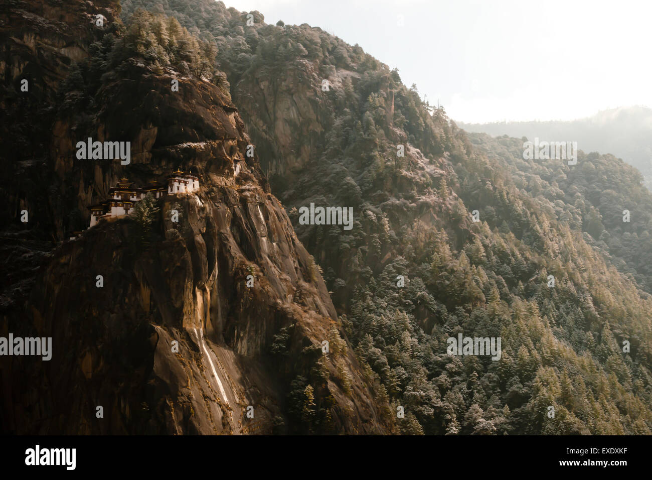 Rupe del monastero Taktsang (Tiger's Nest) - Bhutan Foto Stock