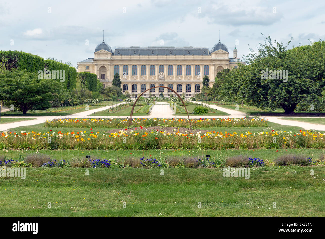 City Park Jardin des piante con il museo di storia naturale di Parigi, Francia Foto Stock