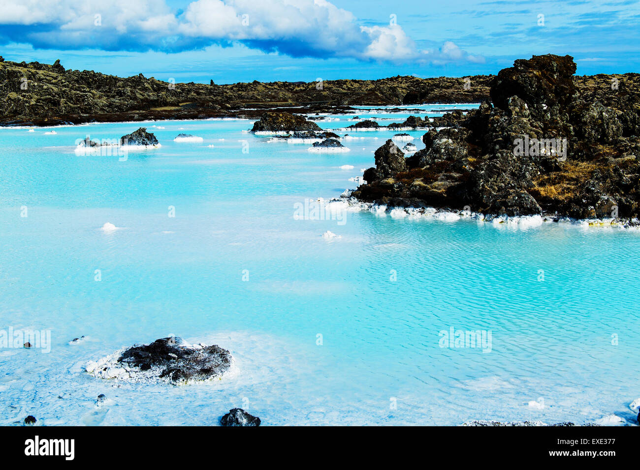 Blue Lagoon, Grindavik Islanda. Foto Stock