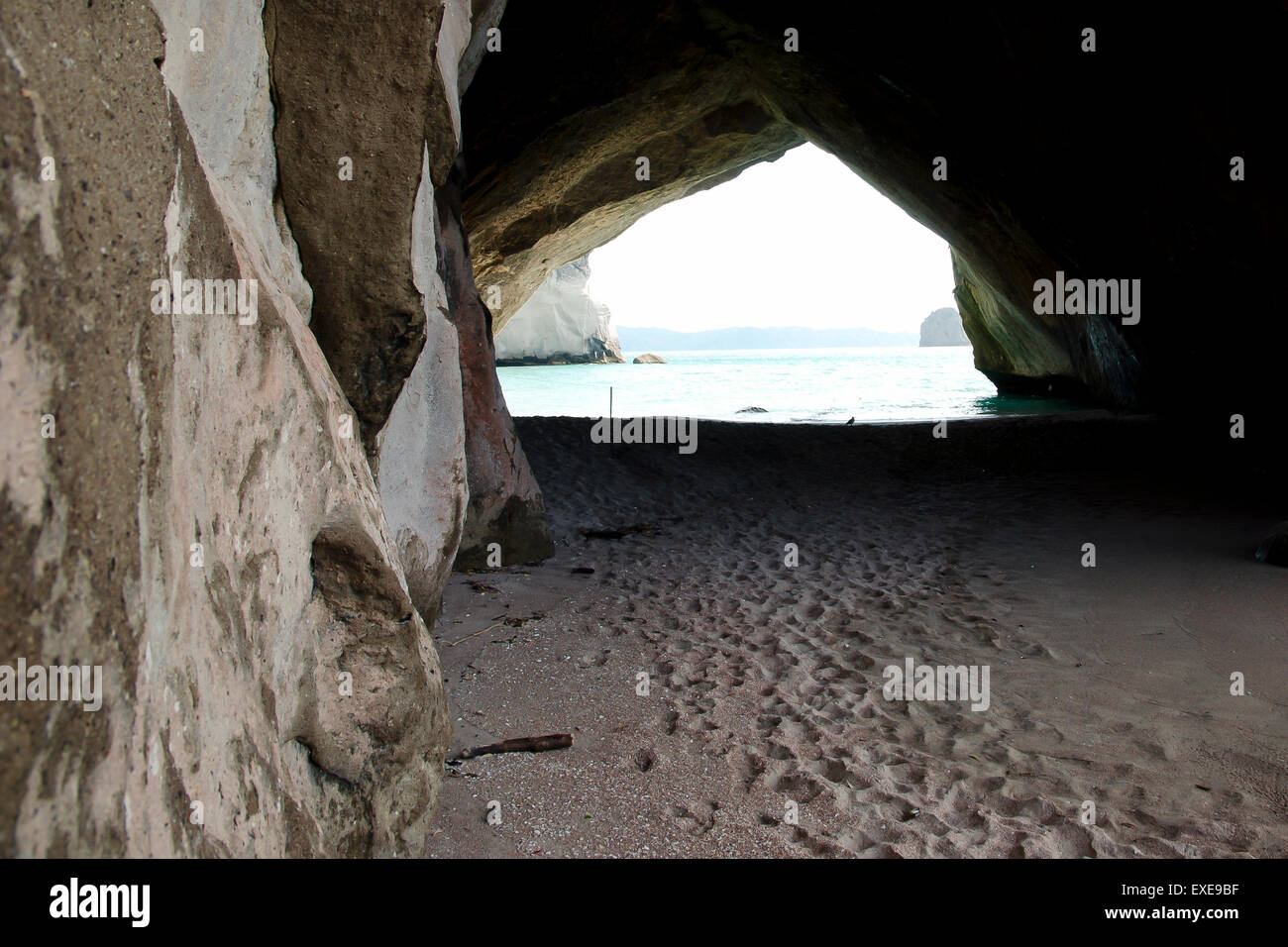 Grotta della cattedrale - Penisola di Coromandel - Nuova Zelanda Foto Stock