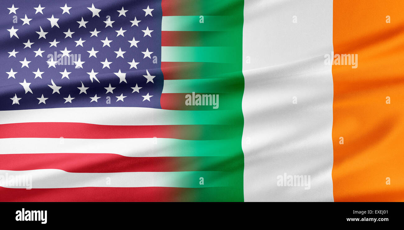 USA e Irlanda Foto Stock