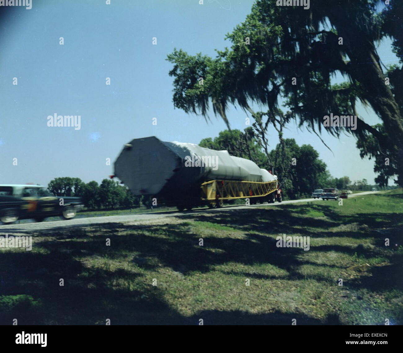 Il missile Atlas 3B, lanciato il 12 aprile 1958, è stato un componente chiave nei programmi spaziali e militari statunitensi. Sostenne i test per l'Air Force Missile test Center e contribuì allo sviluppo iniziale di missili balistici intercontinentali. Foto Stock