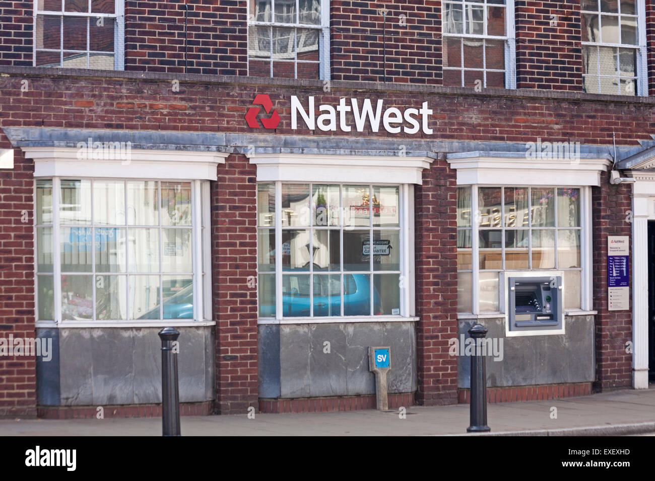 NatWest National Westminster Bank, Nat West, a Peschici, Hampshire, Regno Unito in luglio Foto Stock