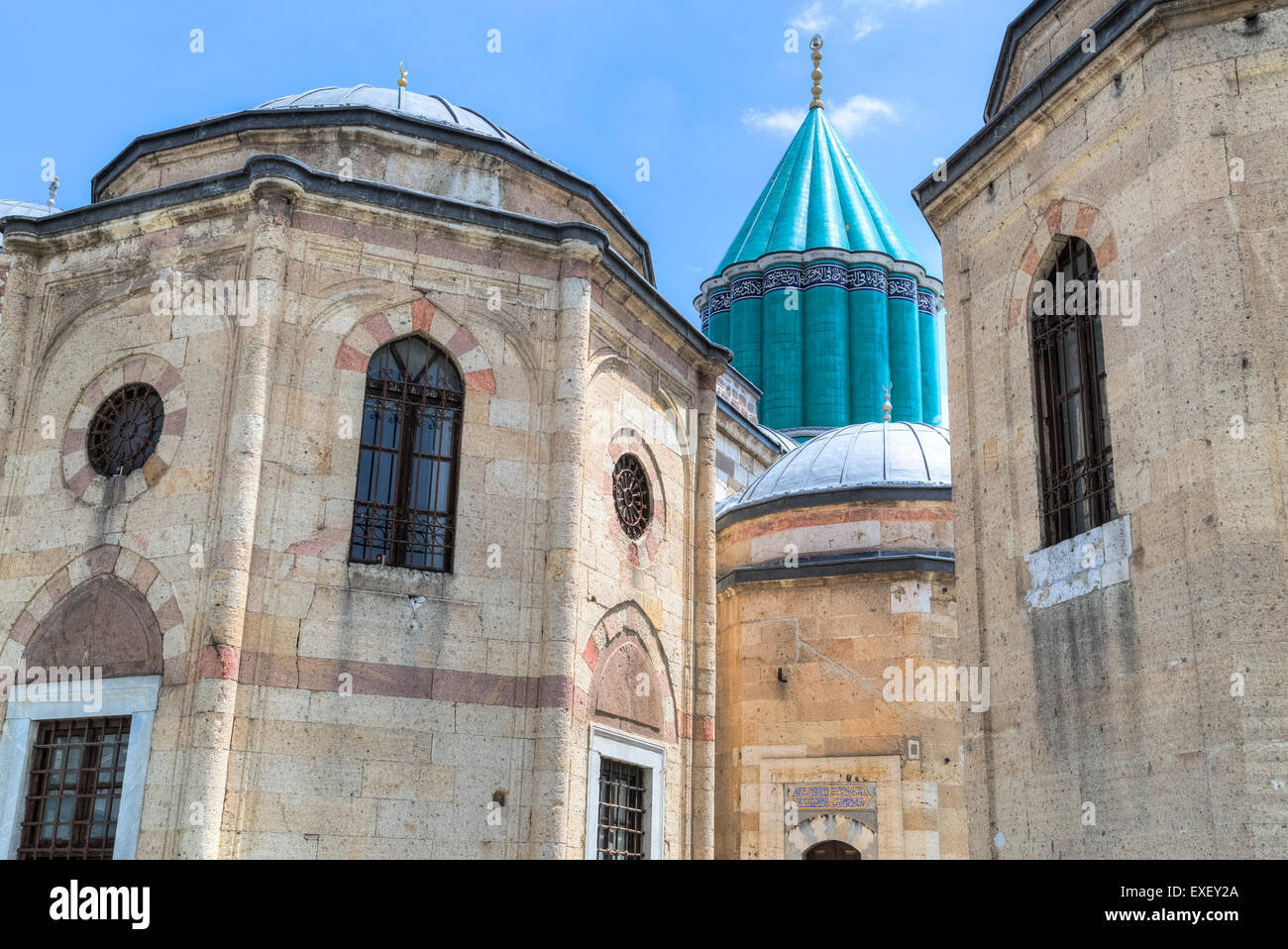 Museo di Mevlana, Konya, Anatolia centrale, Turchia Foto Stock