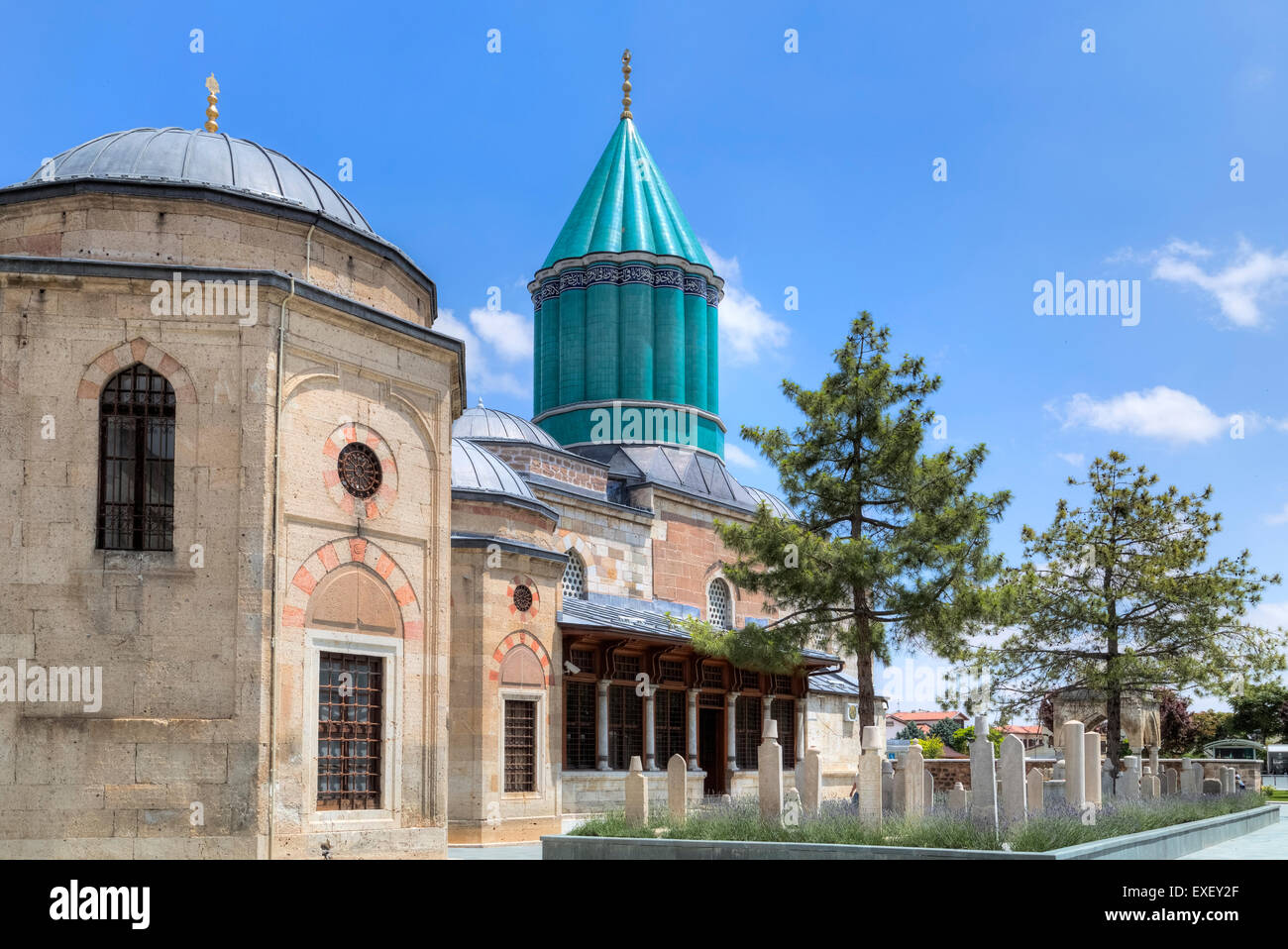 Museo di Mevlana, Konya, Anatolia centrale, Turchia Foto Stock