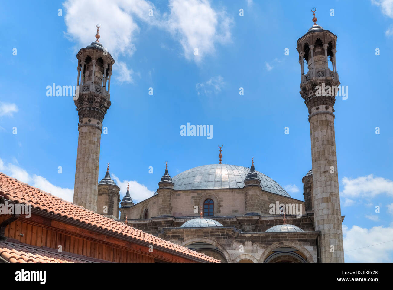 La Moschea Aziziye, Konya, Anatolia centrale, Turchia Foto Stock