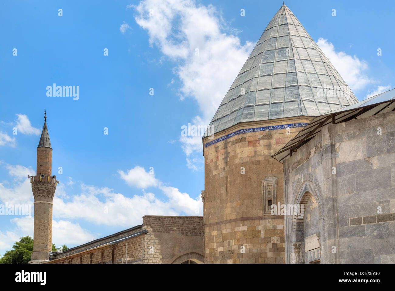 La moschea di Aladdin, Konya, Anatolia centrale, Turchia Foto Stock