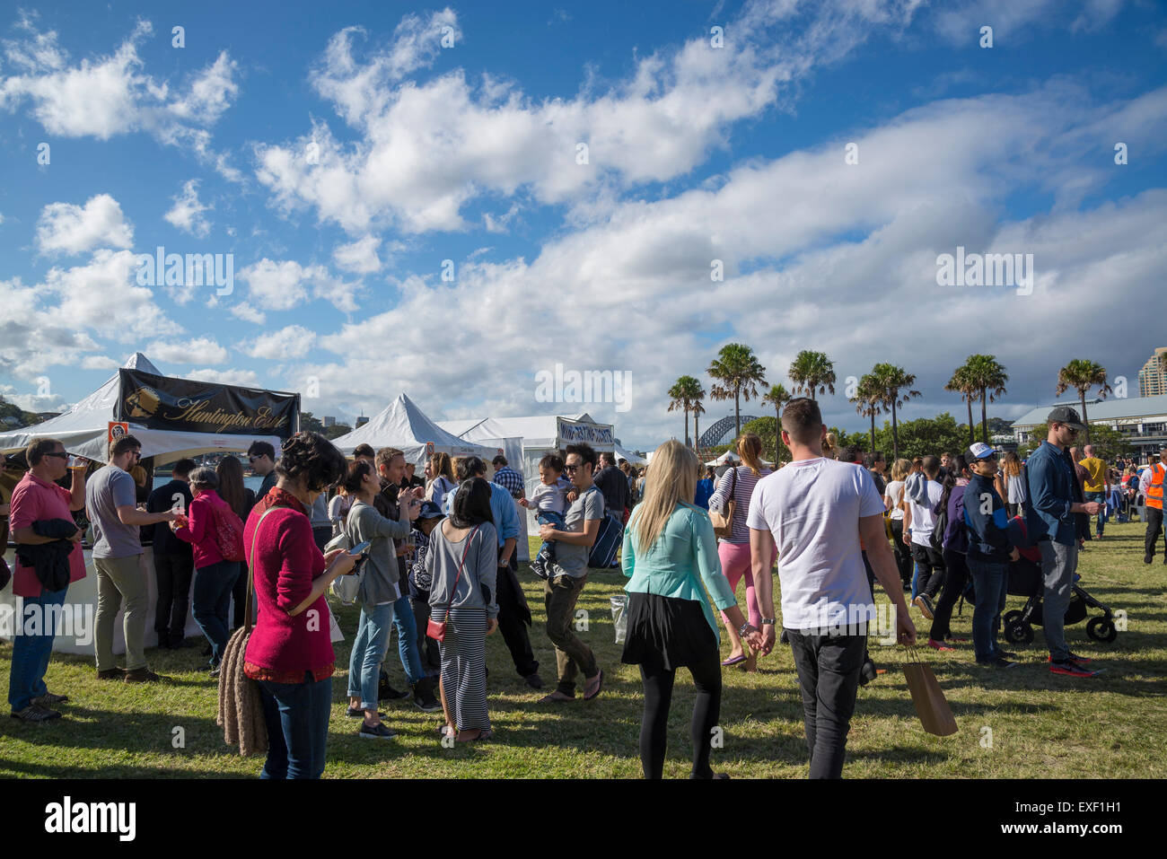 Persone a Pyrmont Festival, Sydney, Australia Foto Stock