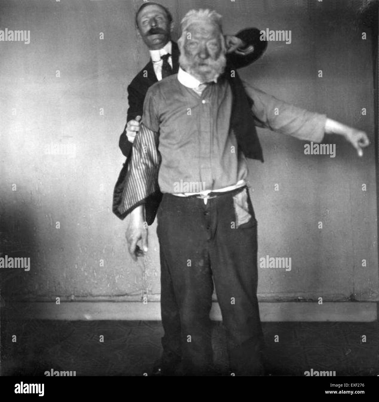 Questa opera d'arte, intitolata "Hadt-je-me-maar", raffigura un vagabondo olandese che è salito a diventare consigliere ad Amsterdam. Simboleggia l'ascesa di individui da umili origini a posizioni di potere politico, illustrando la mobilità sociale nella Amsterdam del XIX secolo. Foto Stock