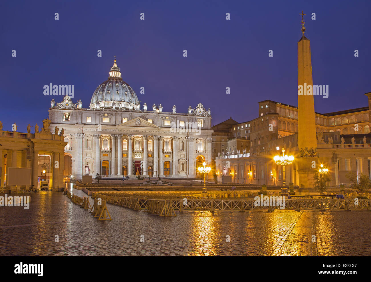 Roma - Basilica di San Pietro - "Basilica di San Pietro e la piazza al