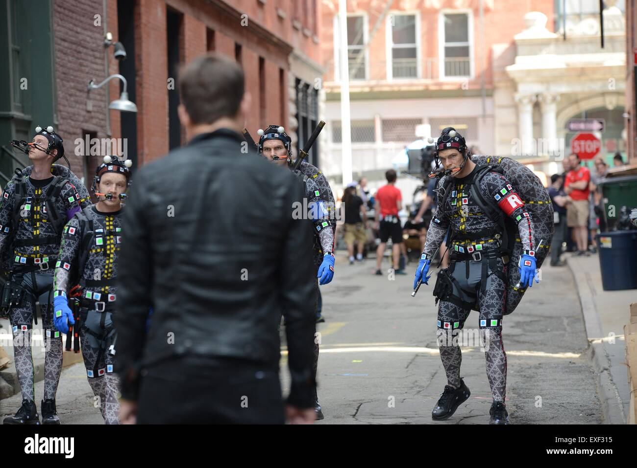 Teenage Mutant Ninja tartarughe 2' movie set con: Megan Fox, Arnett dove: Manhattan, New York, Stati Uniti quando: 12 Maggio 2015 Foto Stock