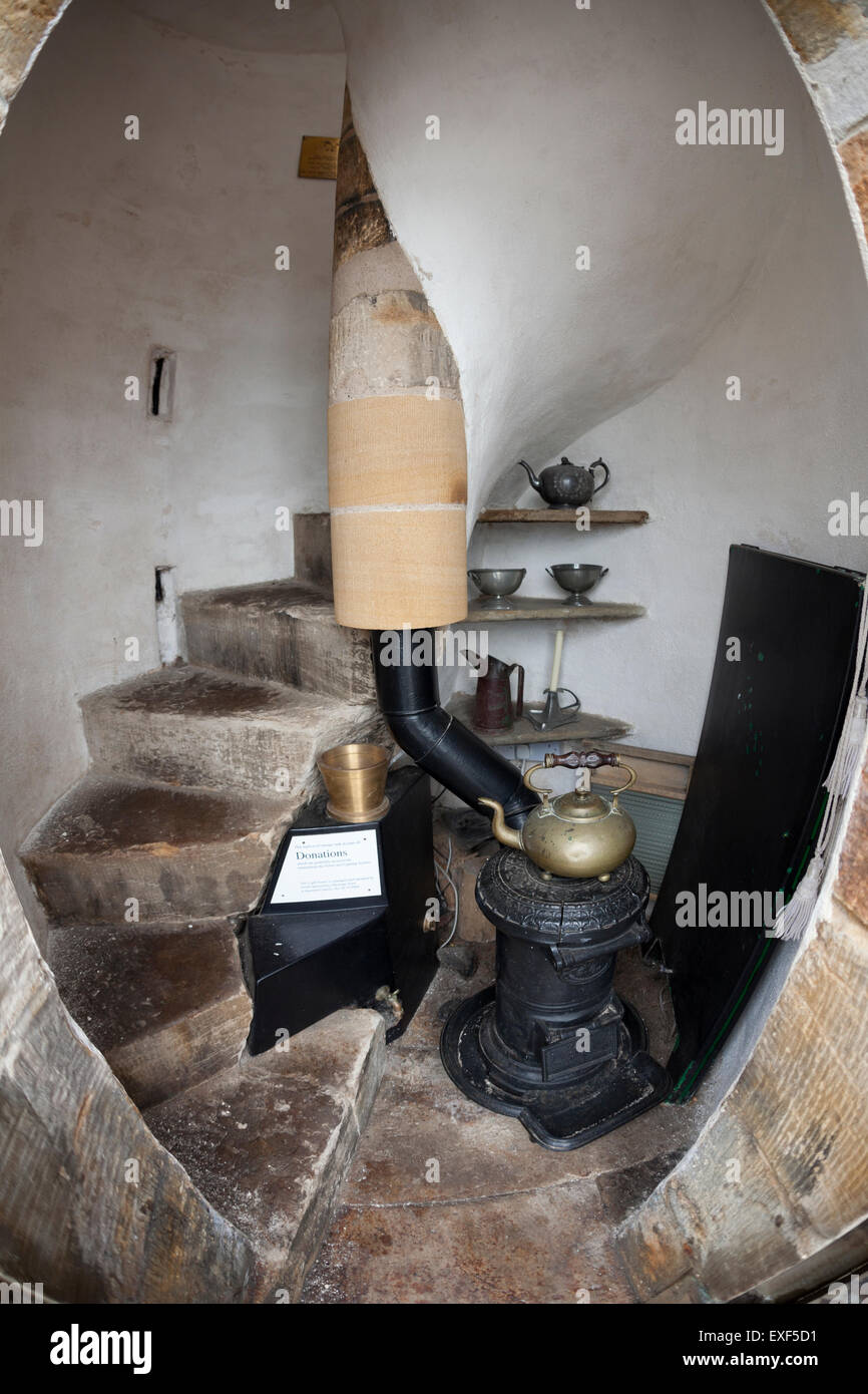 All'interno del North Queensferry torre faro, North Queensferry, Fife Foto Stock