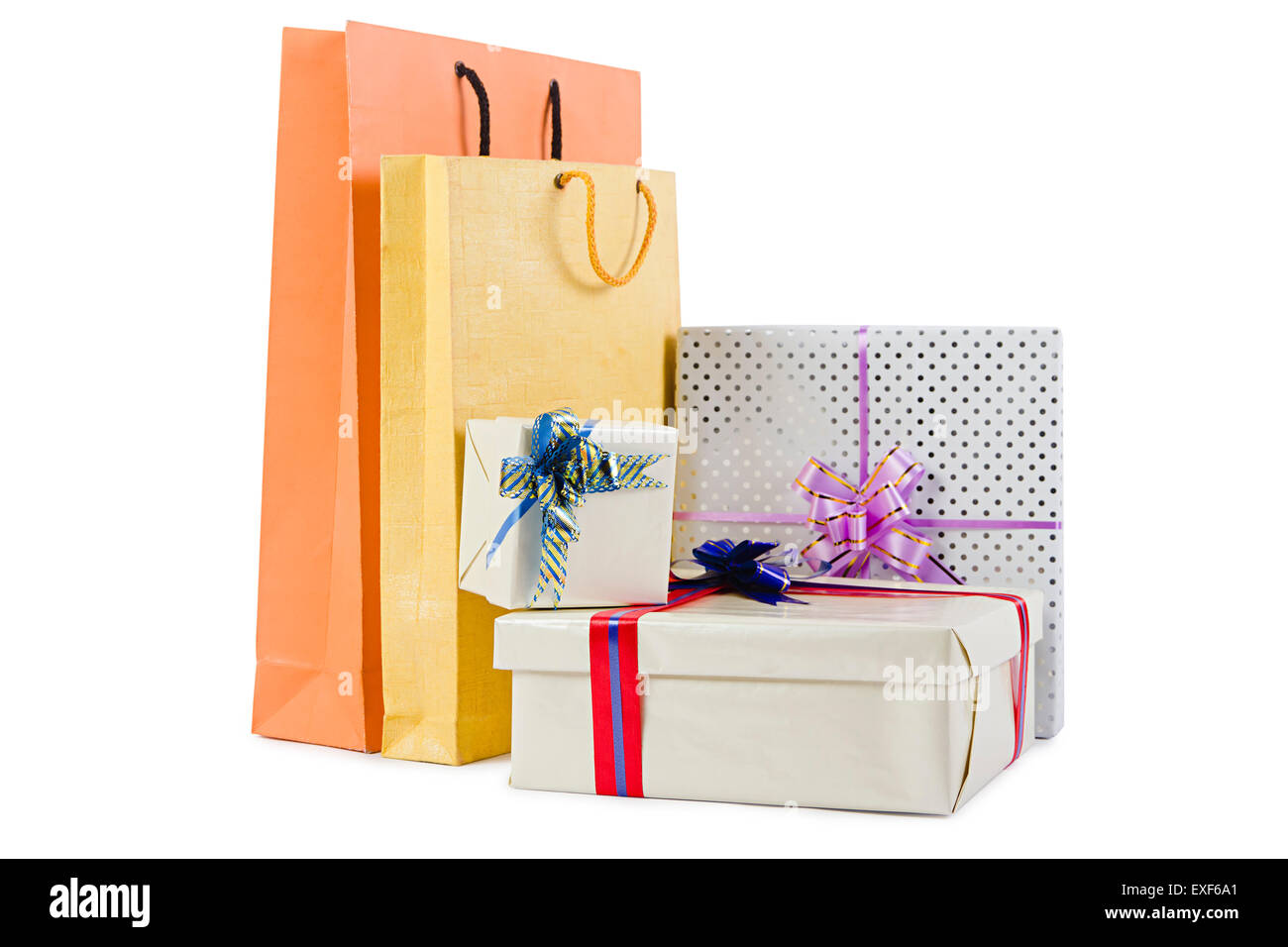 Diwali Festival confezione regalo e shopping bag nessuno Foto Stock