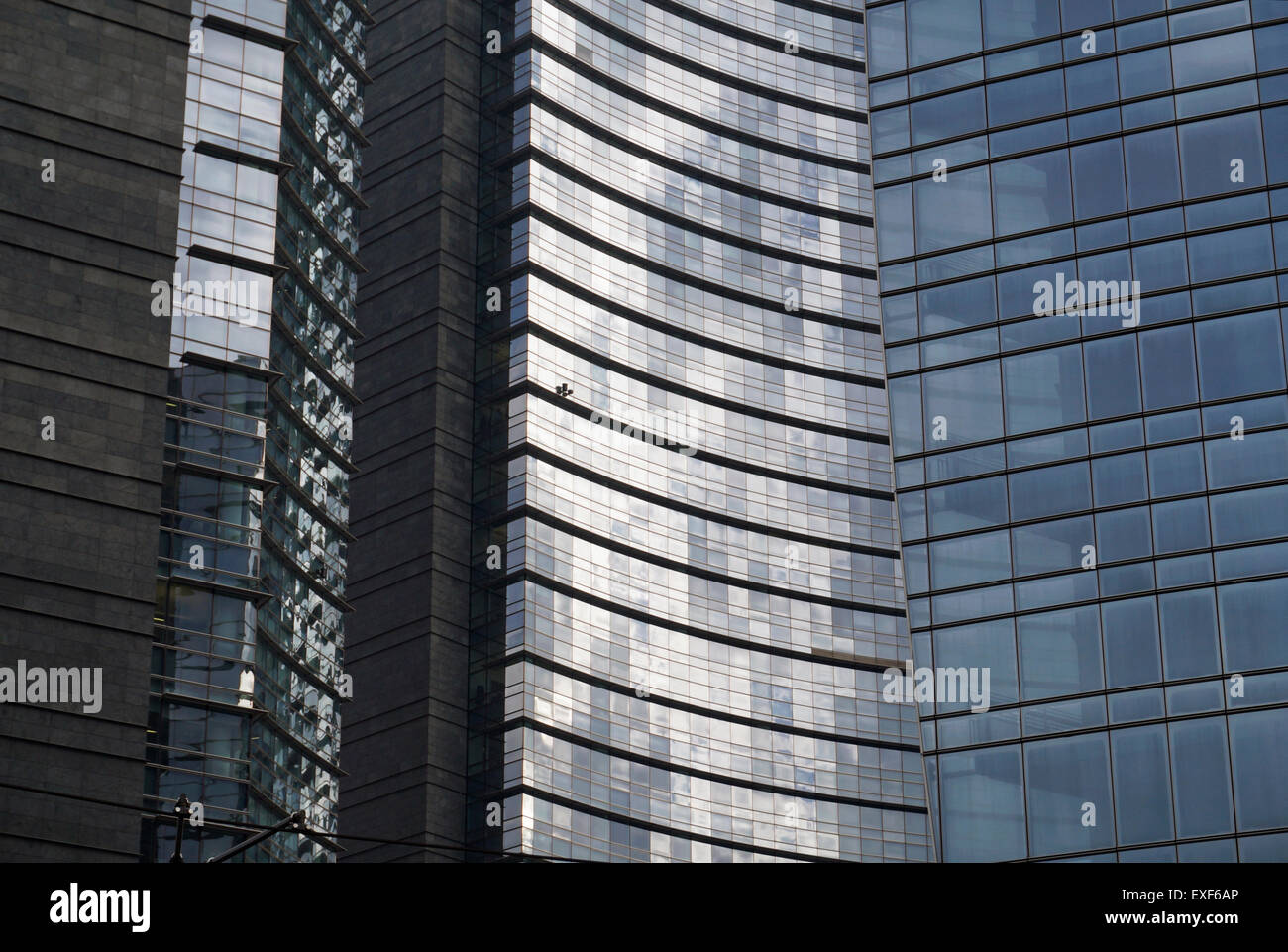 Unicredit dettaglio Tower, Milano, Italia Foto Stock