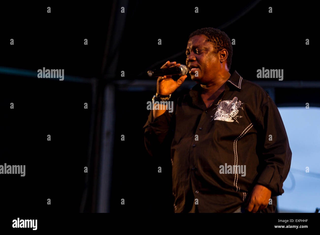 Praia, Capo Verde. 12 Luglio, 2015, World Music Festival 'Badja Ku Sol' Credit: António Gomes/Alamy Live News Foto Stock