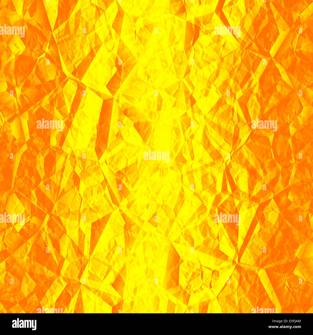 Sfondo astratto con fiamme in stile triangolare Foto Stock