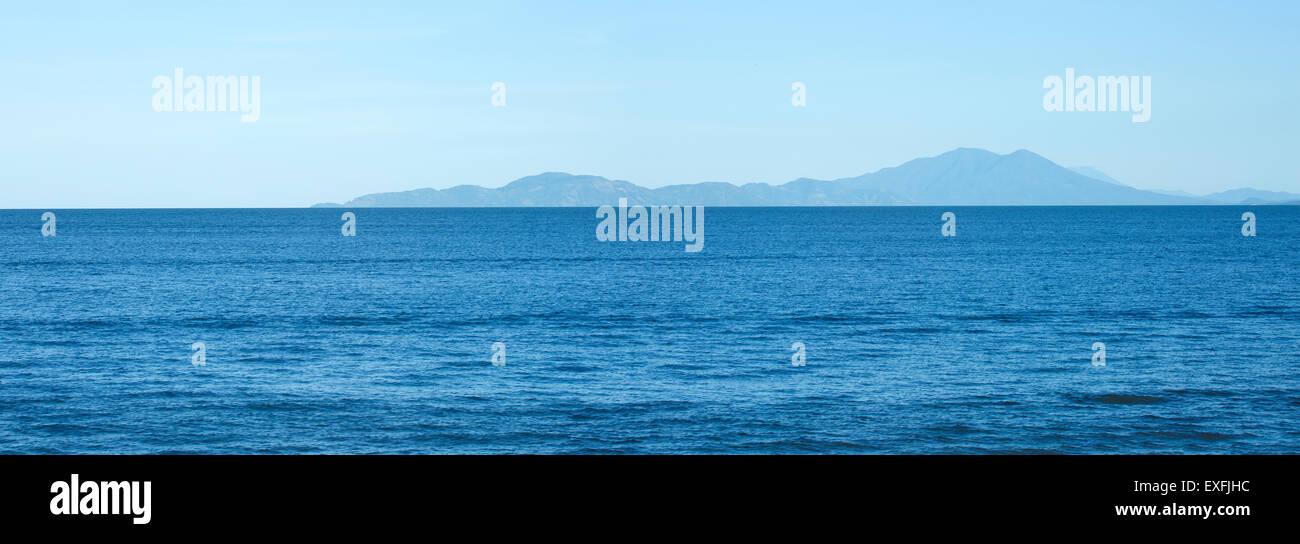 Vista sull'oceano paesaggio in cedeño honduras Foto Stock