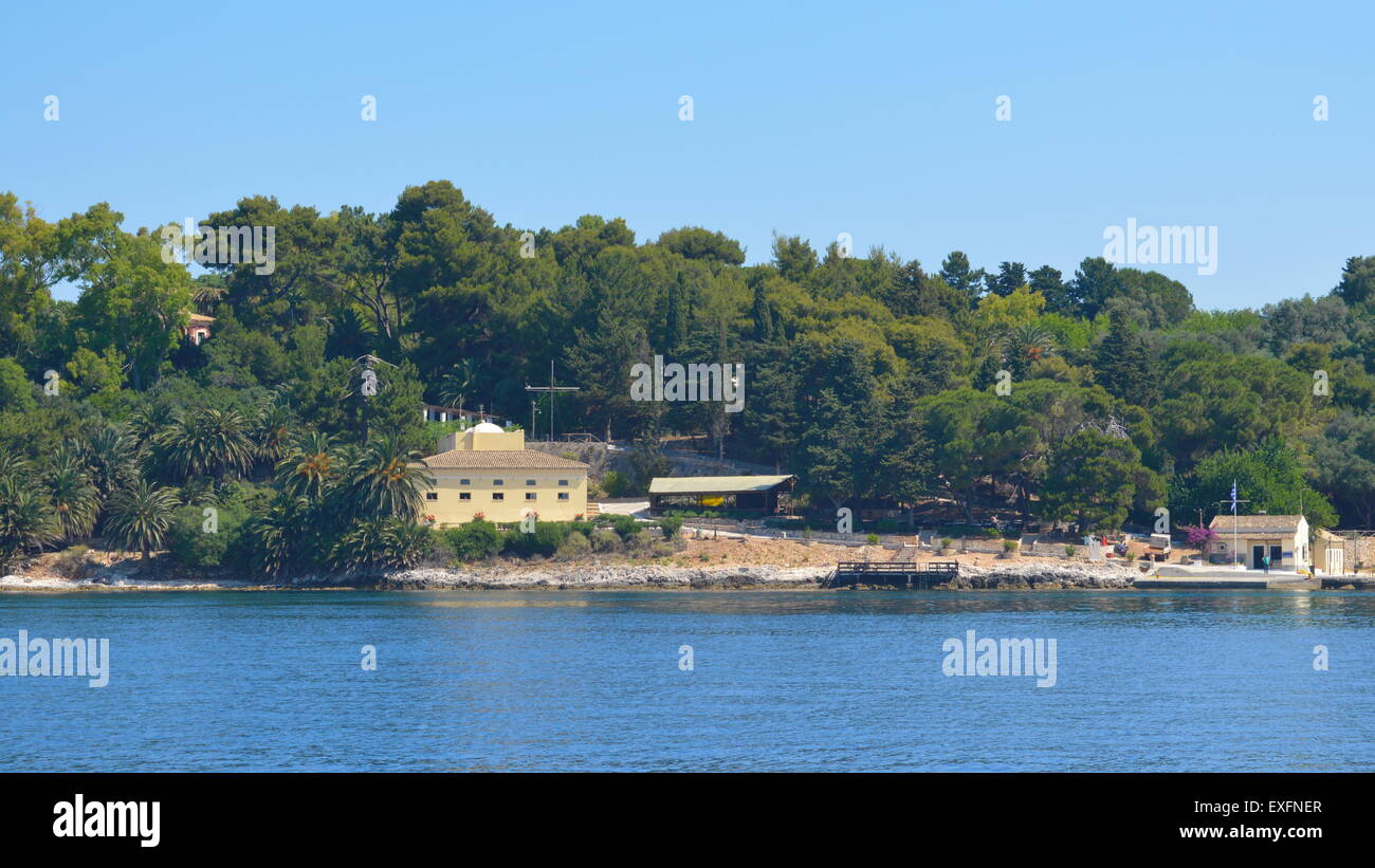 Guarda il Vido isola di Corfù Grecia Foto Stock