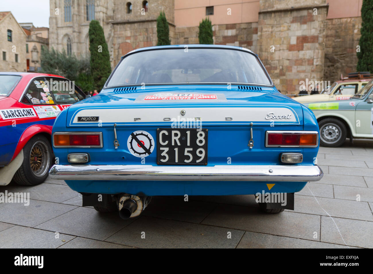 Barcellona Montecarlo Classic Cars 2014 Ford Escort Mk1 Foto Stock