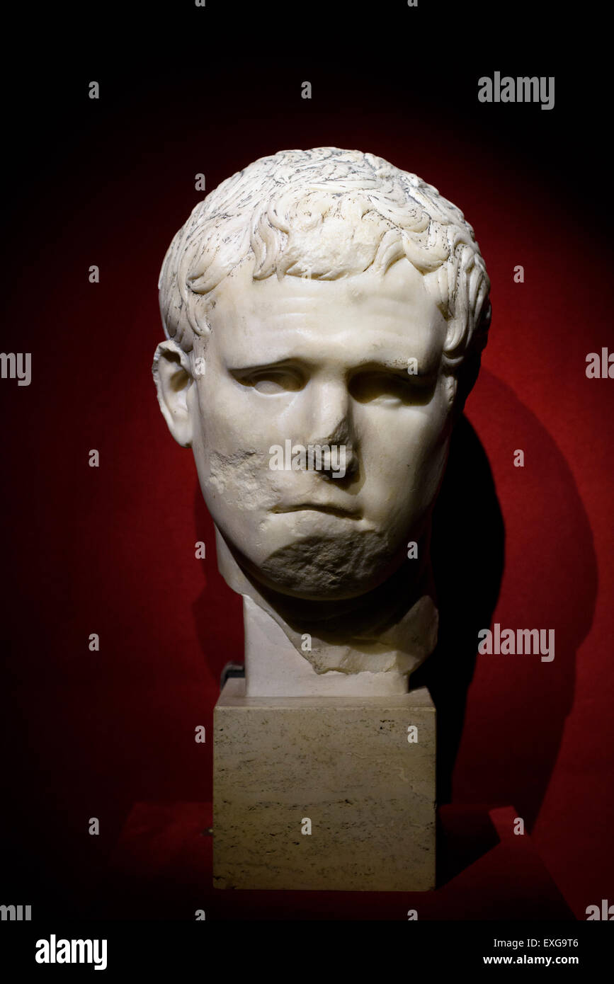 Roma. L'Italia. Ritratto di console romano e General Marcus Vipsanius Agrippa (dopo 20 BC). Palazzo Massimo alle Terme e Museo Nazionale Romano. Foto Stock