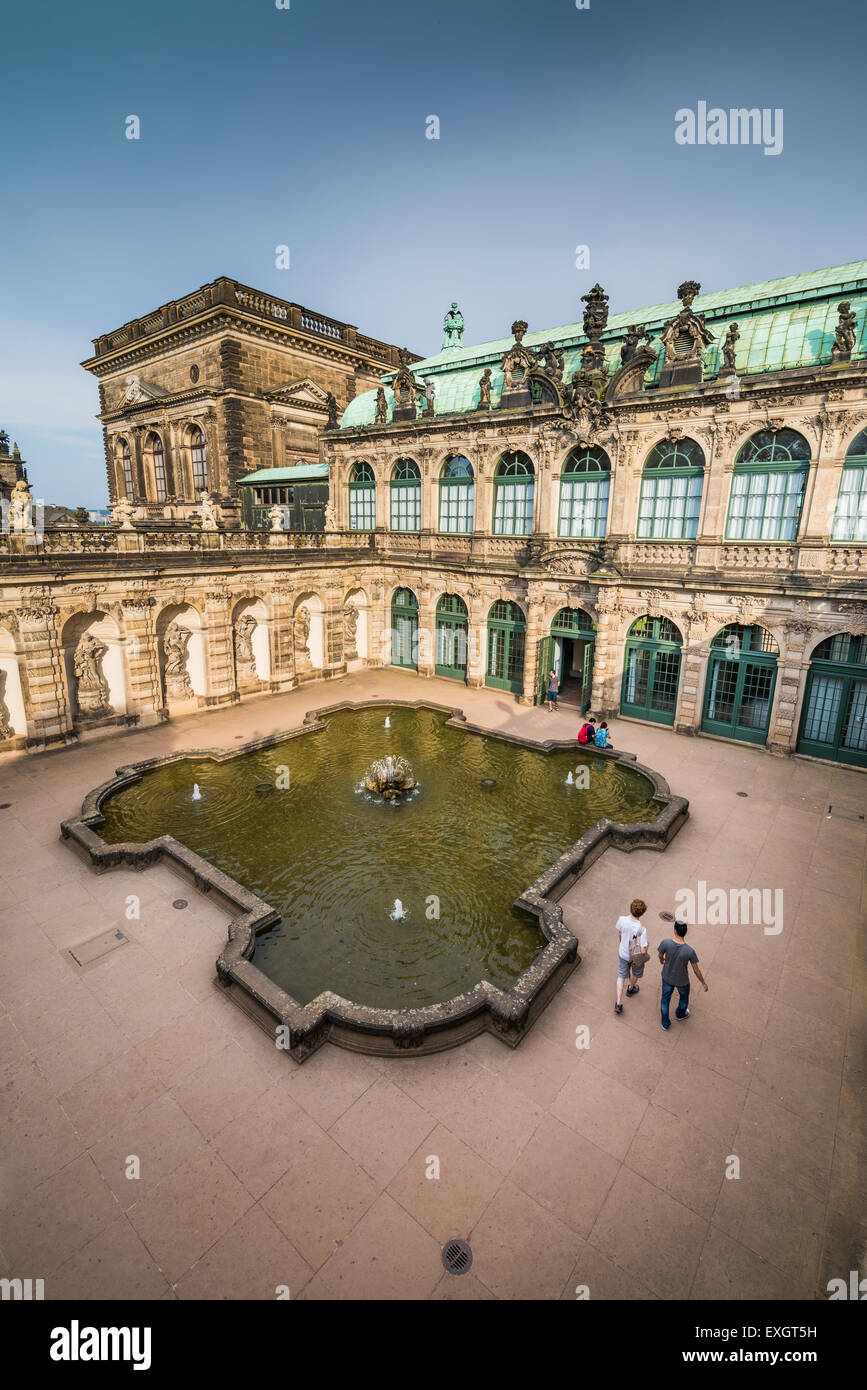 Lo Zwinger (Dresdner Zwinger), Altstadt, Dresda, Sassonia, Germania, Europa Foto Stock