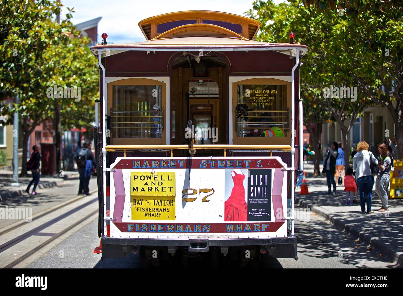 San Francisco cable car su Taylor Street. Foto Stock