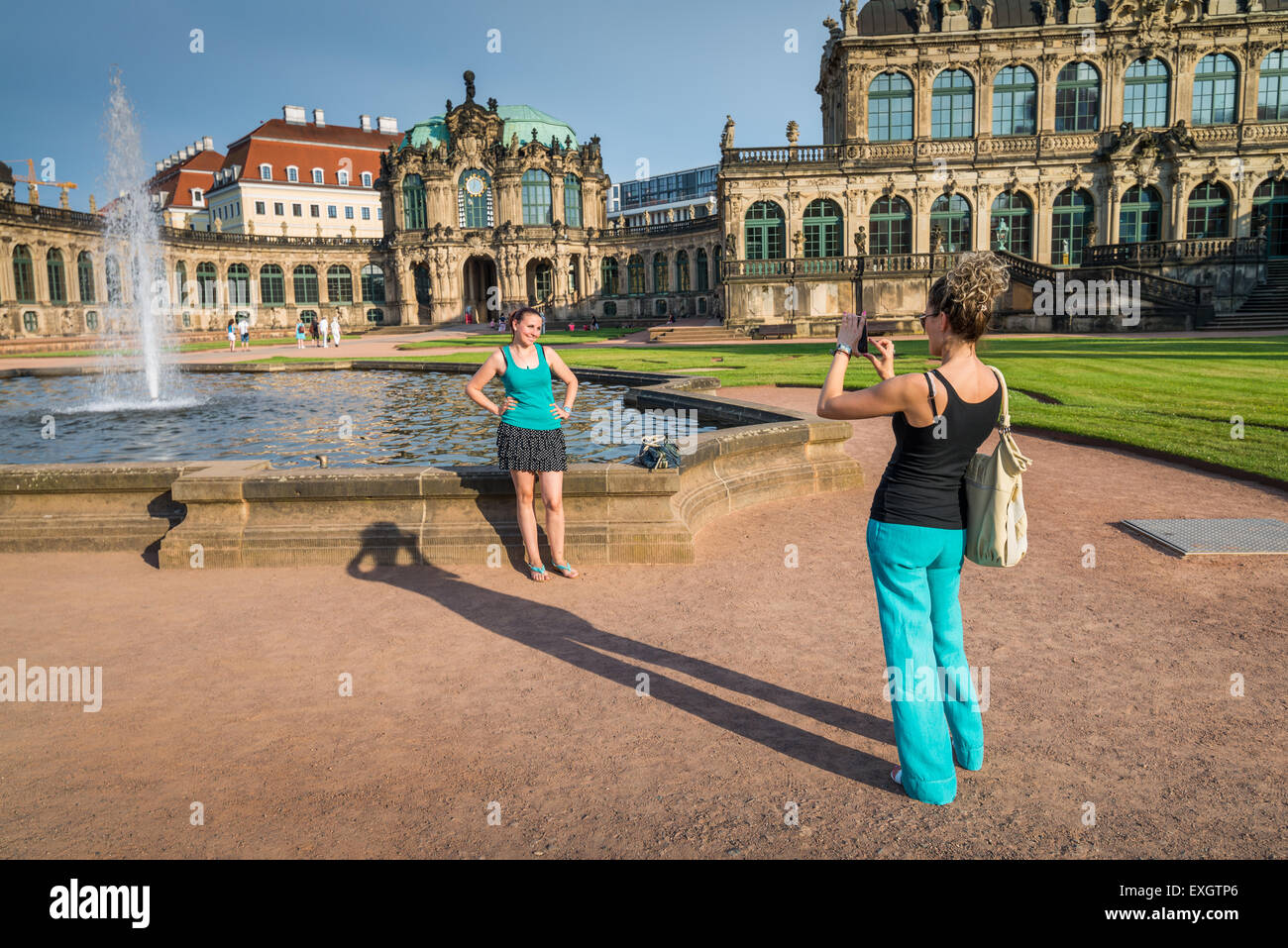 Lo Zwinger (Dresdner Zwinger), Altstadt, Dresda, Sassonia, Germania, Europa Foto Stock