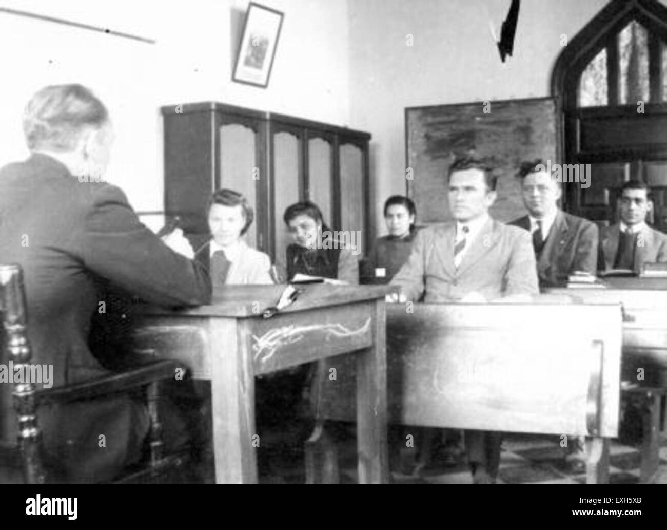 La Bragado Bible School in Argentina funge da istituto educativo focalizzato sugli insegnamenti biblici e gli studi religiosi. Il suo ambiente scolastico promuove la crescita spirituale e l'apprendimento accademico. Foto Stock