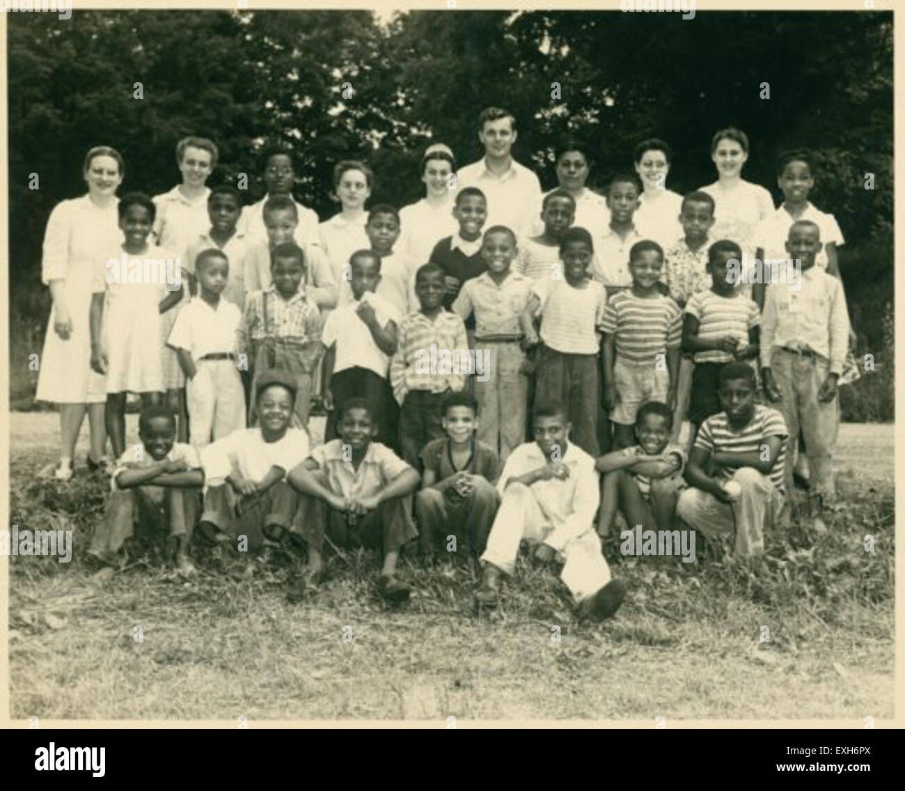 Camp Ebenezer, situato a Cleveland, era un campo dedicato ai ragazzi, che forniva opportunità ricreative ed educative. Il campo mirava a infondere valori di lavoro di squadra, comunità e leadership. Foto Stock