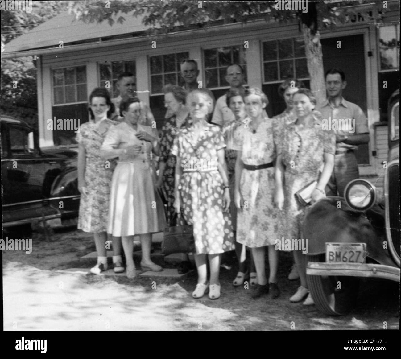 La riunione della Chiesa mennonita della Conferenza generale del 1947, un evento significativo nella comunità mennonita dove i leader e i membri della Chiesa si sono riuniti per discutere di questioni teologiche e rafforzare la loro amicizia. Foto Stock