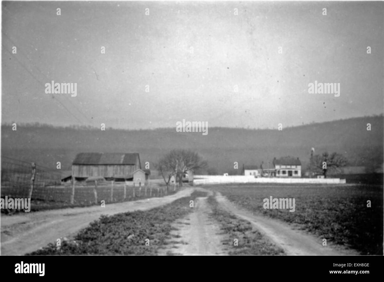 Questa fotografia mostra gli edifici del servizio pubblico civile #24 a Hagerstown, Maryland. Documenta l'uso di strutture da parte di obiettori di coscienza durante la seconda guerra mondiale come parte del programma di servizio pubblico civile. Foto Stock