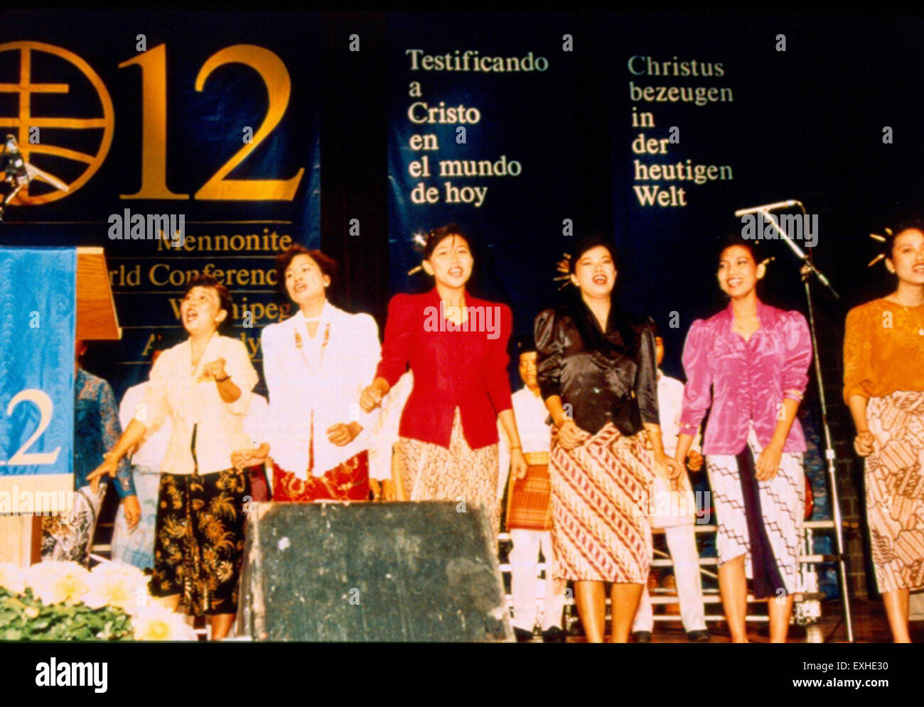 Indonesia Mennonita Coro Foto Stock