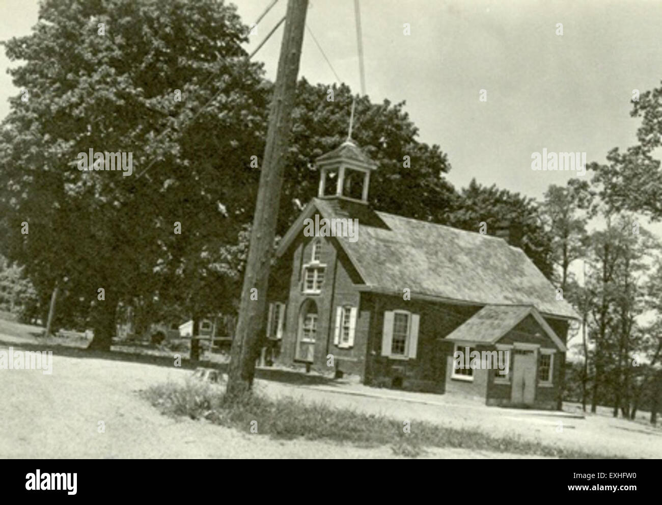 La Locust Grove Christian Day School, un'istituzione educativa mennonita basata sulla comunità a Lancaster, Pennsylvania, enfatizza l'istruzione basata sulla fede e il coinvolgimento della comunità in un contesto rurale. Foto Stock